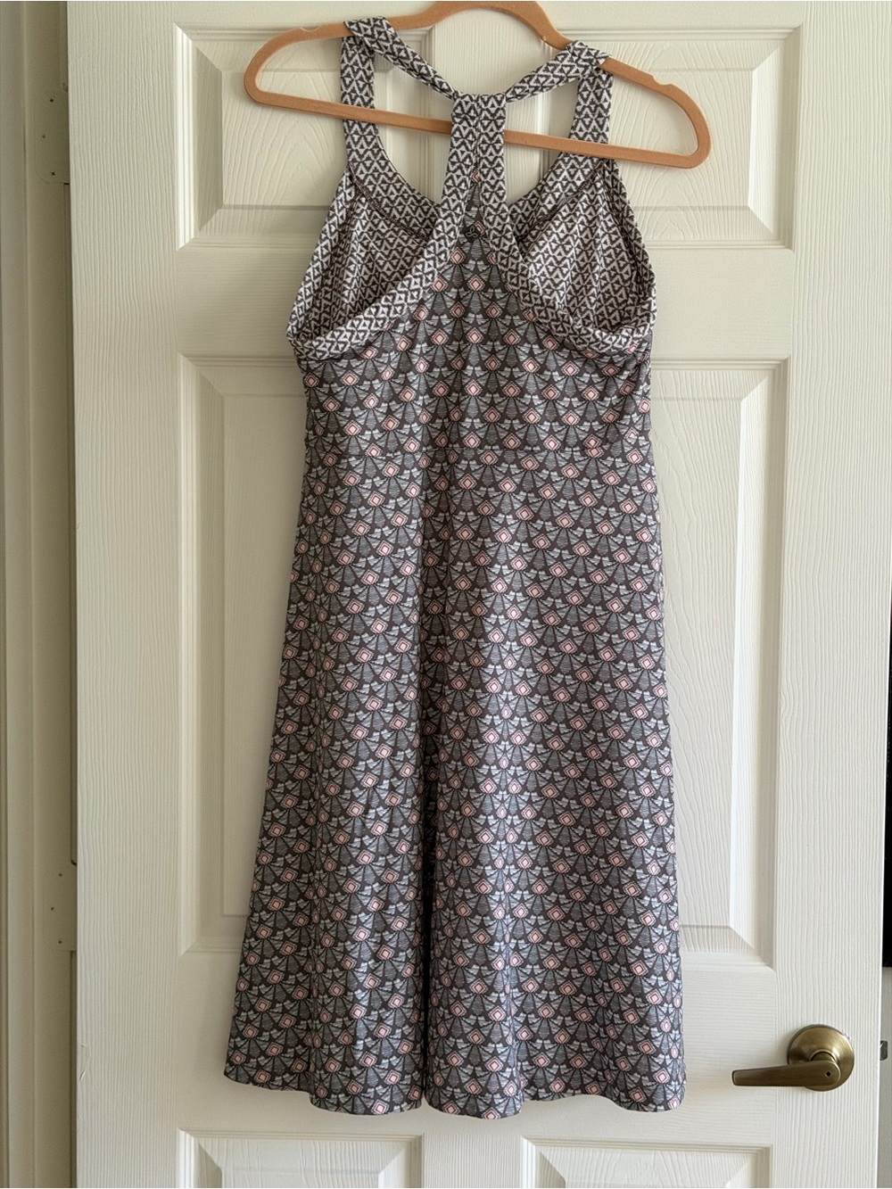 Prana Grey and Pink Patterned Sleeveless dress - Picture 2 of 3